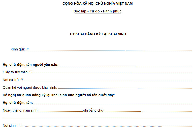 Dịch vụ đăng ký lại khai sinh tại Hồ Chí Minh uy tín